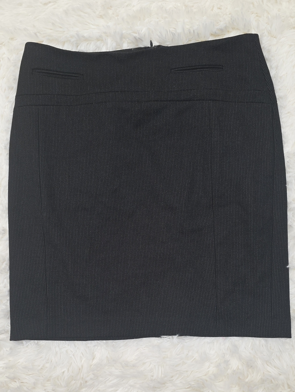 Express Black Pinstripe Pencil Skirt. Size 6